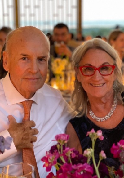 Bob and his wife Nancy at a wedding